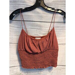 Urban Outfitters Cupro Smocked Cami Top Size M